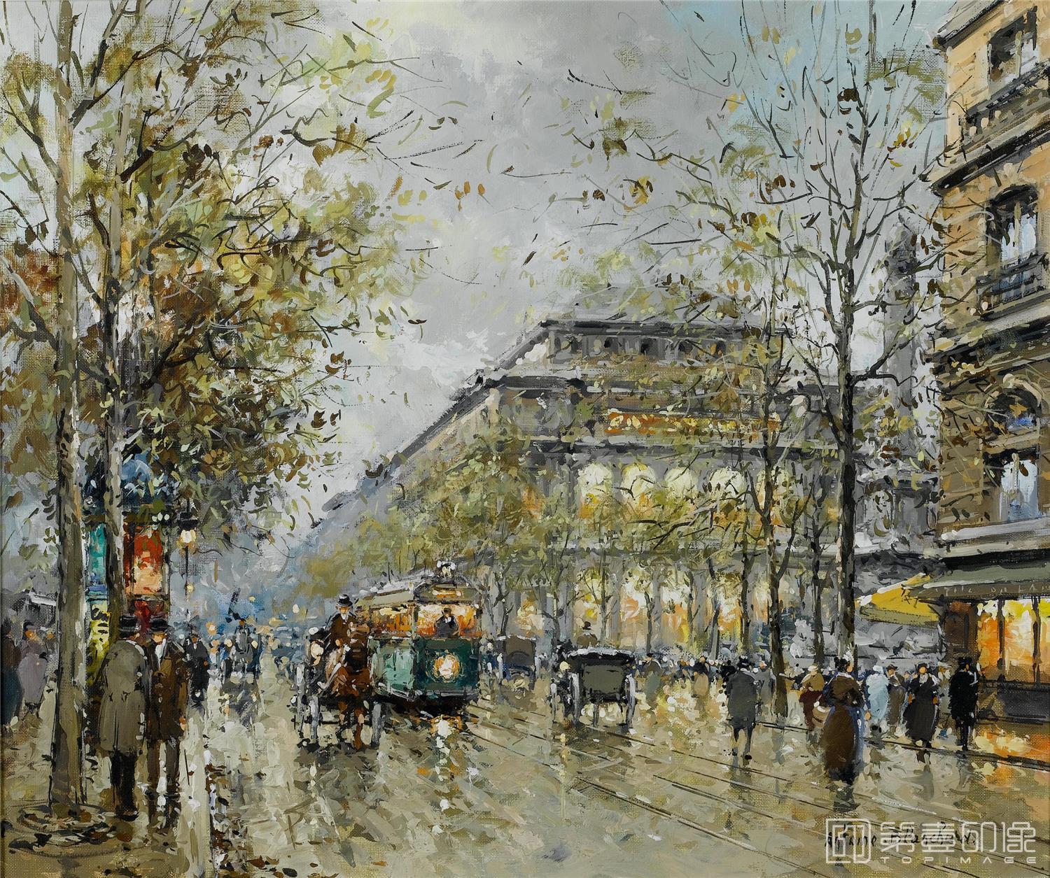 油画-安托万·布兰乍得 Antoine Blanchard作品-067
